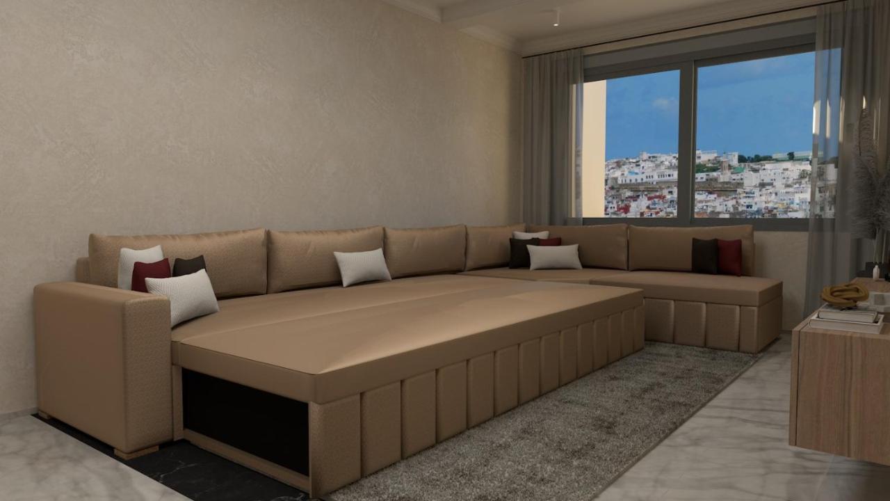 Appartement De Luxe, Vue Kasbah De Tanger Et Mer Exteriör bild